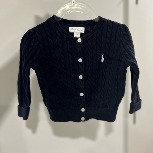 Ralph Lauren Baby Mini-Cable Cotton Cardigan - Picture 4 of 8